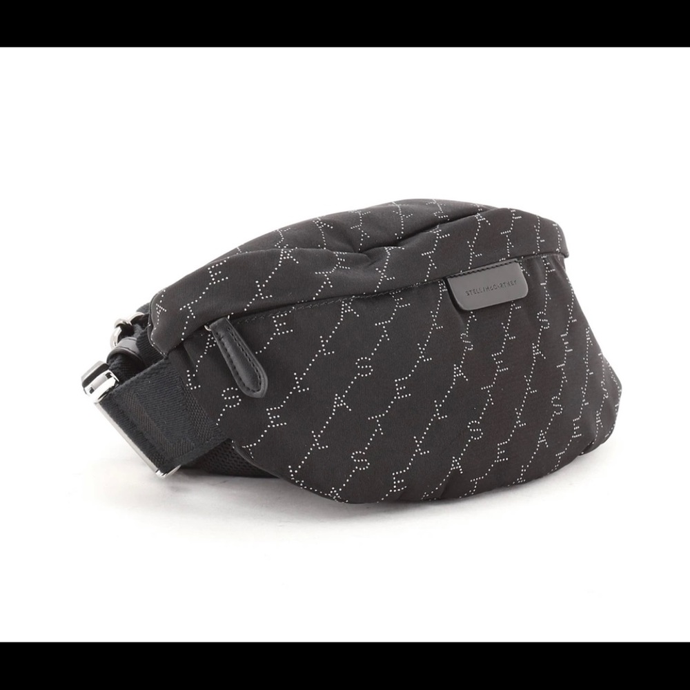 Stella McCartney Logo Zip Belt Bag Printed Nylon